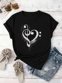 Women T-Shirts - Black - View 2