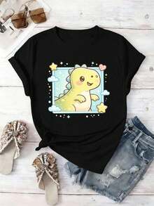 Women T-Shirts - Black - View 2