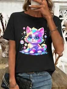 Women T-Shirts - Black - View 1