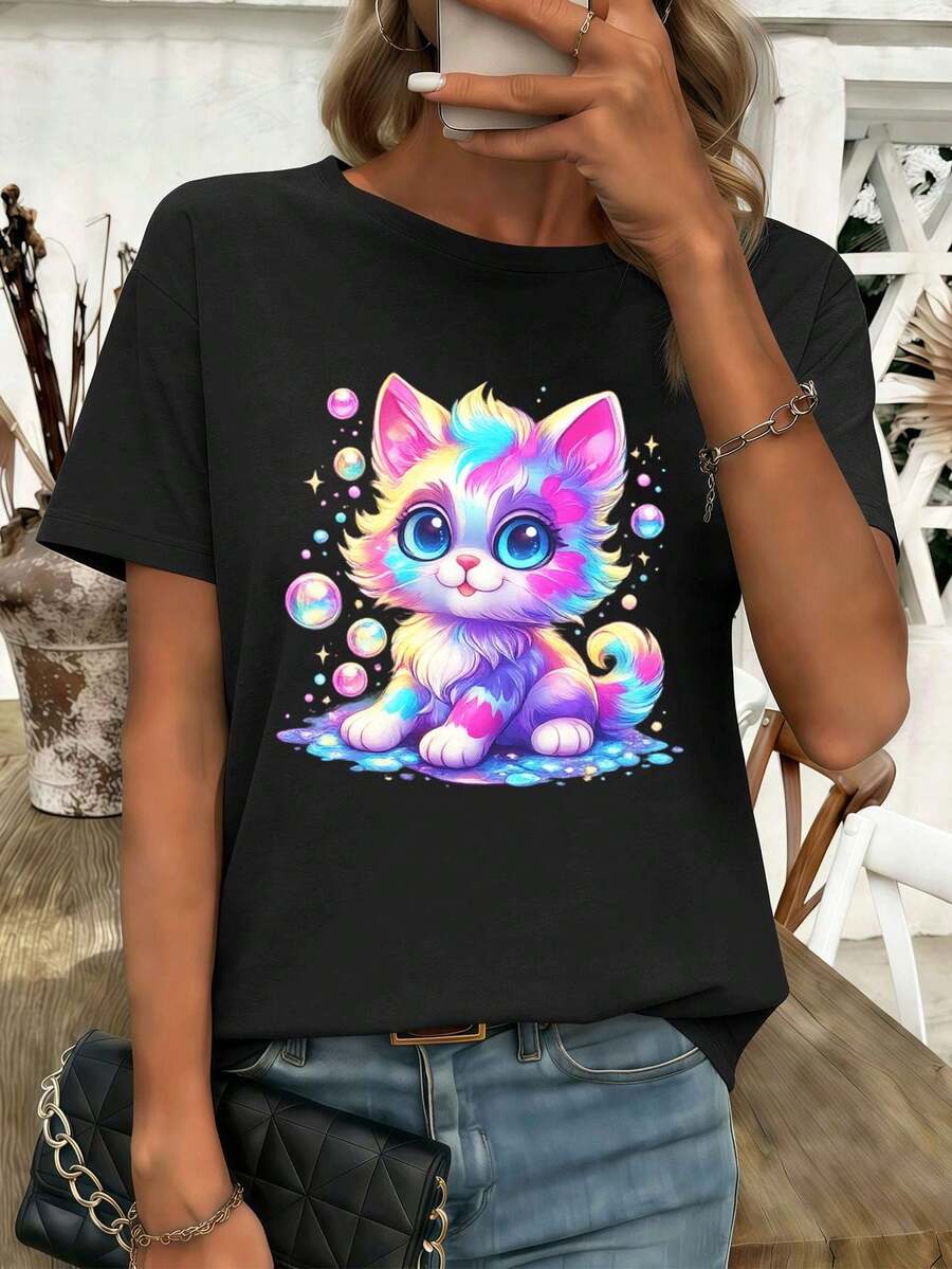 Women T-Shirts - Black - View 1
