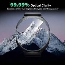 适用于三星 Galaxy Watch 8 40mm/44mm/8 Classic Ultra 的 3 片装屏幕保护膜，3D 全覆盖，轻薄灵敏 - 彩色 - 查看 9