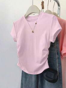 Camiseta casual de verano para mujer con estampado de leopardo - Multicolor 16 - Ver 3