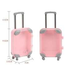 1pc Mini Suitcase - Durable Colorful ABS Trolley Case, Suitable For Teenagers And Storage Use - Dollhouse - Perfect For Travel, Jewelry Box,Makeup Storage - View 10