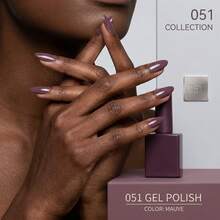 1 pieza Esmalte de uñas en gel No.051 de la marca GUIBOFU - Granate - Ver 11