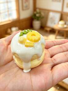 1pc Mini Tray Soufflé Stress Relief Toy, Squeeze Toy, Sensory Toy, Office Stress Relief Toy, Anxiety Relief, ADHD, Slow Rebound Squeeze, Suitable For Birthday Gift, Gift, Prize, Perfect Gift - Multicolor - View 7