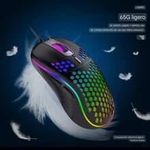 WIRED MOUSE WITH RGB LIGHT - Black - View 4