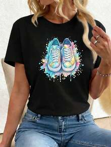 Women T-Shirts - Black - View 1
