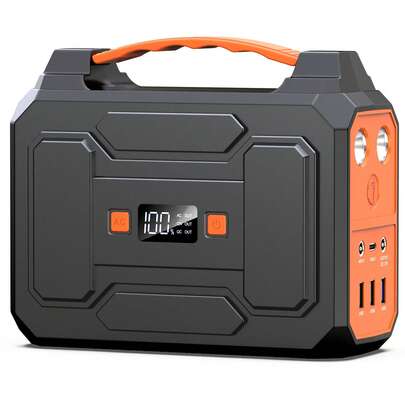 100W 146Wh Portable Power Station Solar Generator Battery Pack Fast Charging With Multiple Outlets LED Flashlight For Outdoor Camping, Road Trip, Hiking, Fishing, RV Trip, Emergency Power, Festival Gift