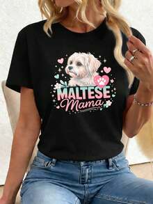 Women T-Shirts - Black - View 1