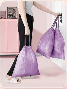 Drawstring Trash Bags, Small Size Garbage Bags, Suitable For Home, Office, Bedroom, Bathroom And Other Occasions, , Bedroom And Bathroom Trash Bags. Easily Manage Daily Trash, Keep Space Clean And Tidy, Say Goodbye To Troubles. - Multicolor - View 2