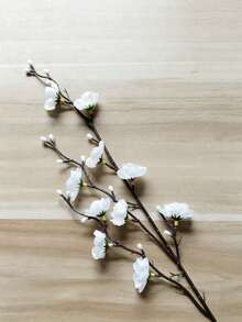 14/12/6 Artificial White Plum Blossoms, Realistic Simulated Flowers, Suitable For Wedding Decoration, Room Decoration, Home Decoration, Bedroom Decoration, Office Decoration, Hotel Decoration, Outdoor Garden Decoration, Party Decoration, Living Room Decoration, Mother's Day, Mother's Day Decoration, Mother's Gifts, Spring And Summer Decoration, Table Flowers, Wedding Table Flowers, Wedding Flowers - Multicolor - View 9