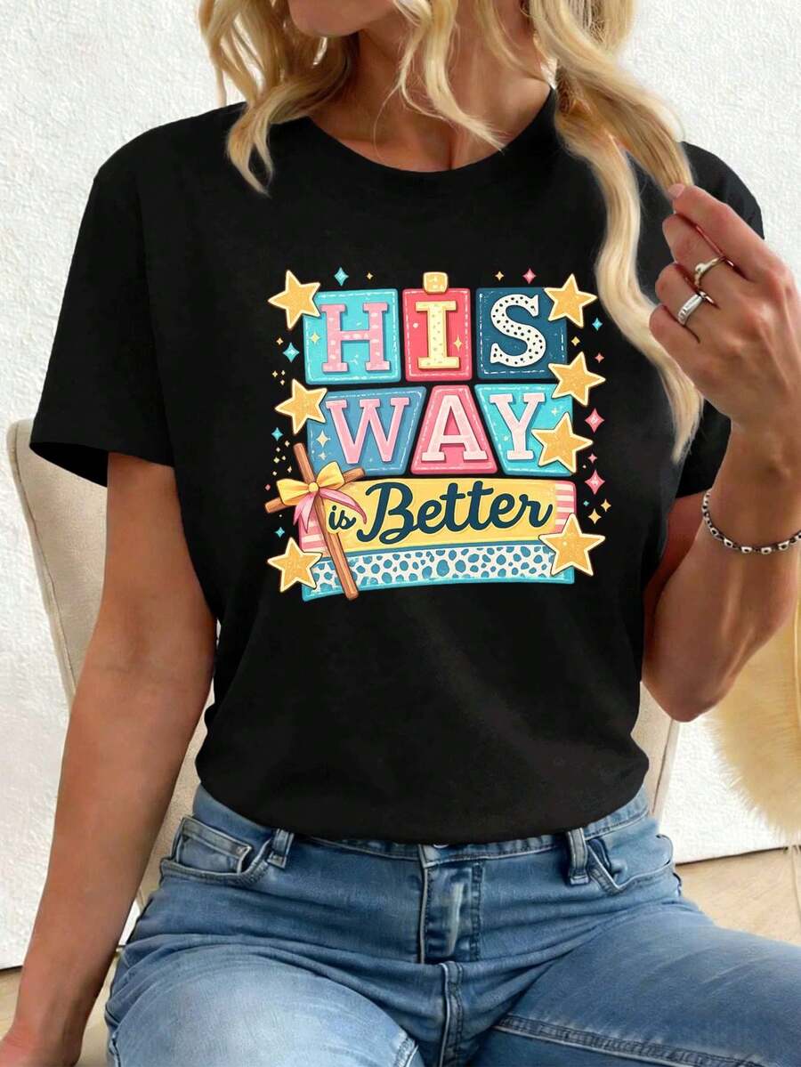 Women T-Shirts - Black - View 1