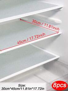 Bộ 4/8 tấm lót chống trượt hình hoa cúc cho tủ lạnh - Kích thước 11,81 inch * 17,72 inch, chống thấm nước và dầu mỡ, có thể giặt, dễ vệ sinh - Thích hợp cho các loại kệ, kệ kính, tủ, ngăn kéo và tủ lạnh (Lưu ý: Sản phẩm này không phải là loại dùng được cho mọi loại tủ. Vui lòng xác nhận kích thước sản phẩm có phù hợp trước khi mua) - Cúc/Nhiều màu - Xem 19
