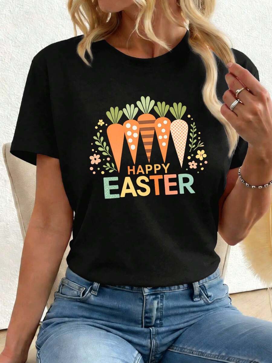 Women T-Shirts - Black - View 1