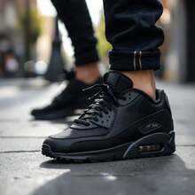 Men's 90 Performance Air Sneakers - Lightweight, Comfortable, Everyday, Street Style - màu đen - Xem 2
