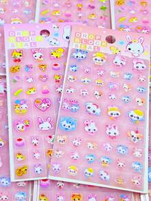 3D/DIY Sticker Cubes & Grids Activity Book, Handmade Reward Puzzle Notebook, Scrapbooking Decoration For Pencil Case, Envelope, Gift Box, Photo Frame - Multicolor - View 1