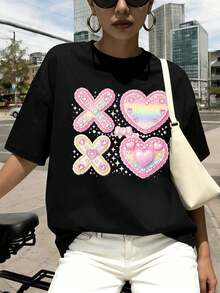 Women T-Shirts - Black - View 1