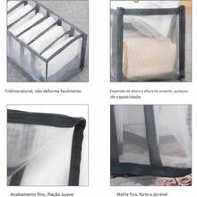 Honeycomb Organizer Box Drawer Wardrobe Kit 3 Wardrobe Underwear Socks Blouse Bed Shorts Foldable Closet Organization - 淺灰色 - 查看 5