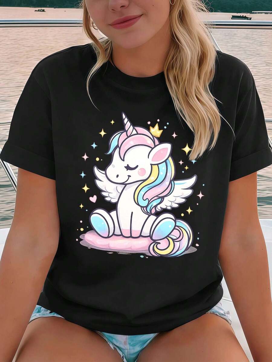 Women T-Shirts - Black - View 1