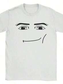 Camisetas con estampado de robot de anime Robloxs, camiseta divertida, camisetas gráficas, camisetas de cuello redondo de manga corta, ropa de mujer, camisetas estilo Harajuku, camisetas, tops de verano - Blanco - Ver 9