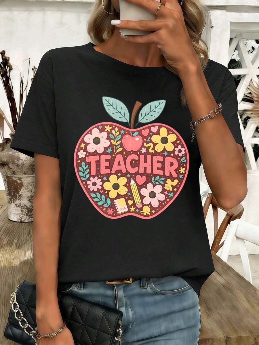 Women T-Shirts - Black - View 1