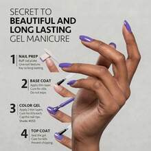 Brand GUIBOFU 1pc No.053 Gel Nail Polish - Lilac Purple - View 8