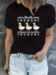 Women T-Shirts - Black - View 6