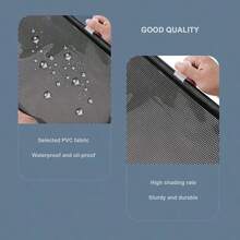 Suction Cup Blackout Curtains,Retractable Sunshade,Portable Blinds,Free-Perforated Sun Protection Roller Shade,Temporary Sunshade Windows Blinds - A - View 5