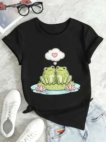 Women T-Shirts - Black - View 2