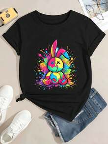 Women T-Shirts - Black - View 2