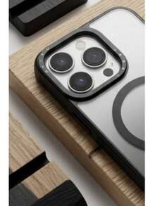 Funda Transparente KBOD con Aro Magnético y Diseño Moderno para Smartphone - Negro - Ver 4