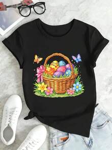 Women T-Shirts - Black - View 2