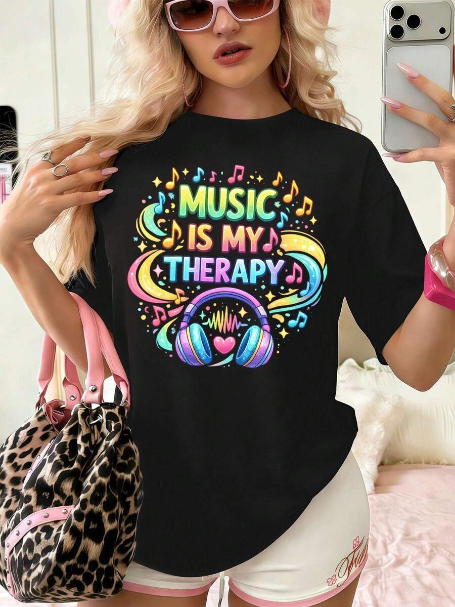Women T-Shirts - Black - View 1