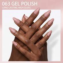 Brand GUIBOFU 1pc No.063 Gel Nail Polish - Watermelon Pink - View 11