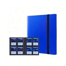 4-Pocket, 160-Pocket Trading Card Collection Album, With PP Sleeves, Compatible With Game And Sports Cards - Multicolor - View 8