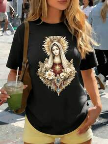 Women T-Shirts - Black - View 1