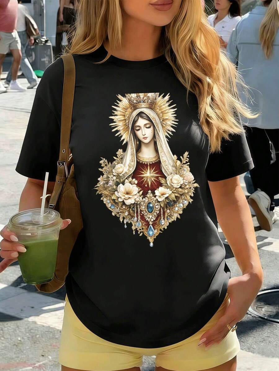 Women T-Shirts - Black - View 1