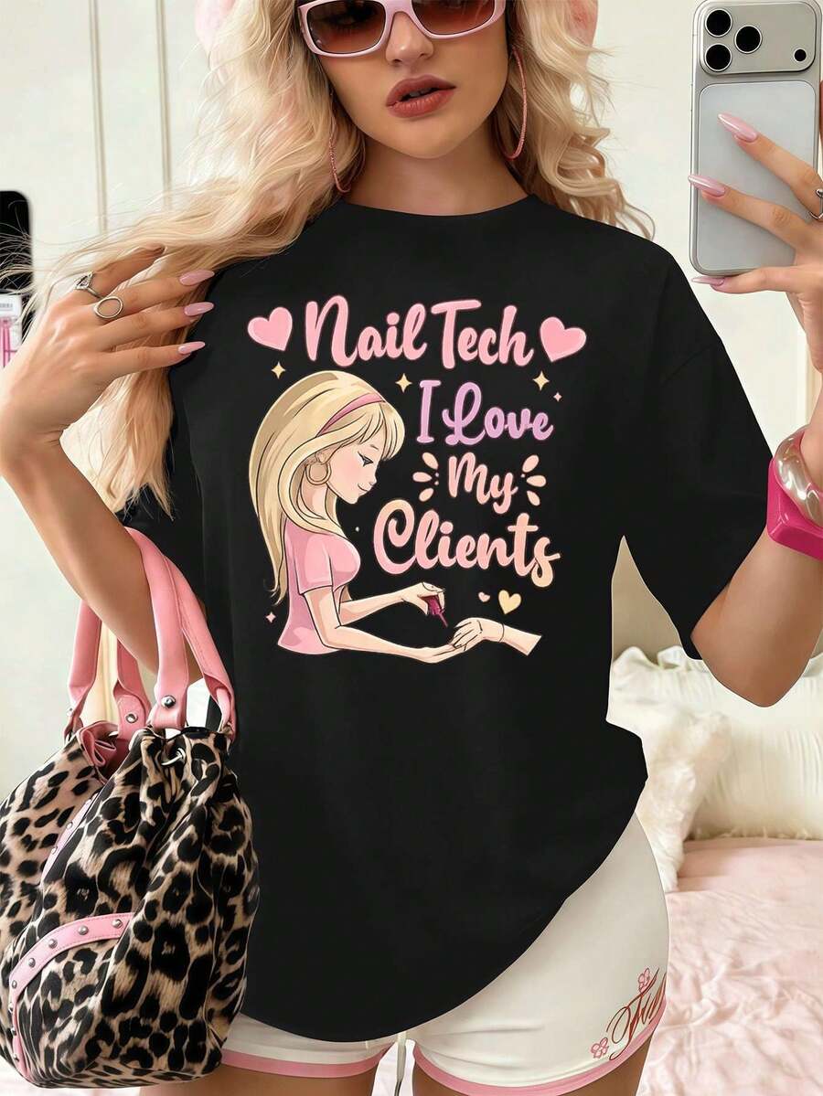 Women T-Shirts - Black - View 1