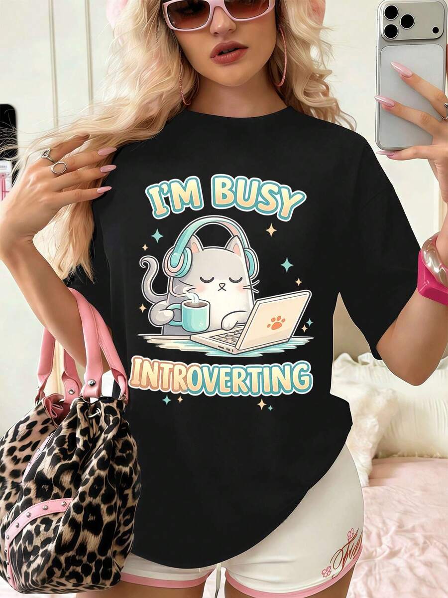 Women T-Shirts - Black - View 1