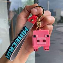 New Creative Minecraft 3D Sandbox Game Keychain, Couples Keychain Bag Pendant - Multicolor - View 25