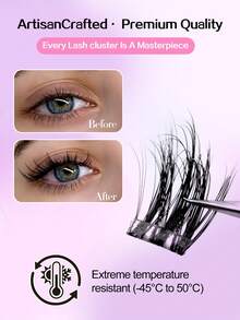 Waloshow Set de 36 pestañas postizas de estilo D-Curl autoadhesivas, hechas con materias primas personalizadas, de 10-12-14mm de alta gama y suaves, que proporcionan una sensación de lujo cómoda, con un diseño único sin duplicados en el mercado, de una sola pestaña, de estilo de dibujos animados, naturales y alargadoras, suaves y sedosas, adecuadas para uso casero DIY y uso diario - D - Ver 8