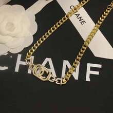 New Fashionable Versatile Pearl Necklace For Women, Pendant Clavicle Chain,  Choker - Gold - View 2