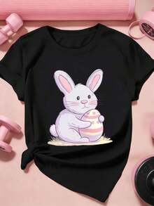 Women T-Shirts - Black - View 2