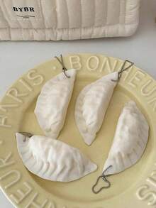 1pc Soft Plush Dumpling Toy, Creative Cute Realistic, Stress Relief Toy, Gift, Hanging Decor, Anxiety Relief, Office Relaxation, Soft & Fluffy, Soft Plush Item, Soft Plush Toy, Travel Essential, Graduation Party Supplies, Gift For Women Home Decor | Best Gift For Family & Friends, Sensory Toy, Soft Plush Toy, Squeeze Bean, Stress Relief Toy, Soft Plush Ball, Gift - A - View 7