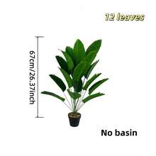 Cây chuối nhân tạo cao 67cm-114cm, kiểu dáng Bắc Âu, cây xanh giả, thích hợp trang trí trong nhà/ngoài trời, phòng khách, lối vào, văn phòng, sân vườn, cây cọ nhân tạo không cần bảo dưỡng, chất liệu nhựa bền cao cấp, trang trí nhà cửa, biệt thự, nhà nghỉ, trang trí đám cưới - Không bao gồm chậu trồng cây. - màu xanh lá - Xem 18