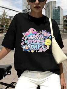 Women T-Shirts - Black - View 1