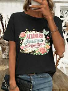 Camisetas femininas - Preto - Ver 1