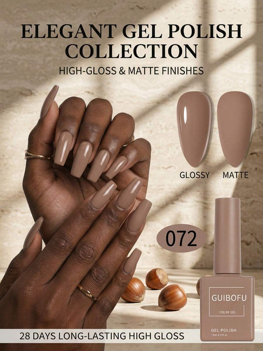 Brand GUIBOFU 1pc No.072 Gel Nail Polish