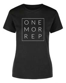 Playera Gym Gimnasio Una Repetición Más Mujer - Negro - Ver 1