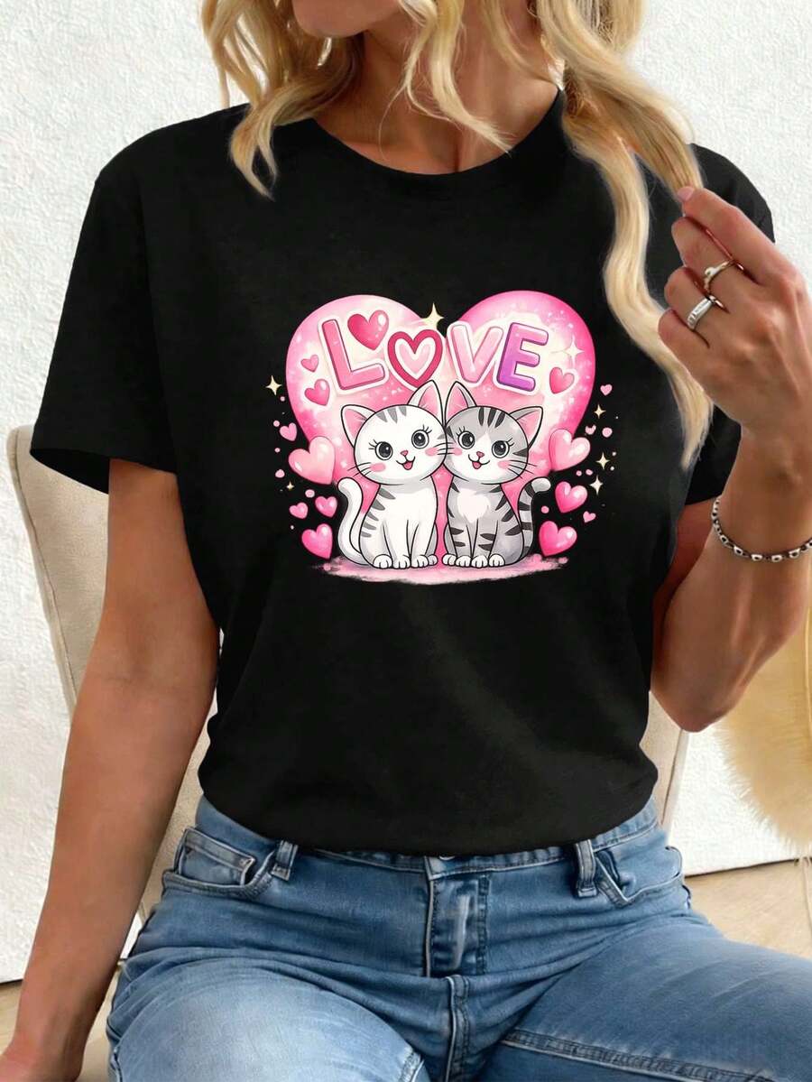 Women T-Shirts - Black - View 1